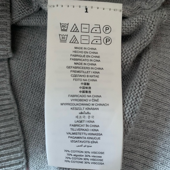 Michael Kors NWT Lace-Up Grey Crewneck Sweater L - Picture 14 of 16